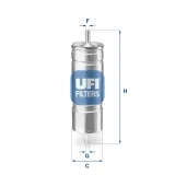 Kraftstofffilter UFI 31.508.00