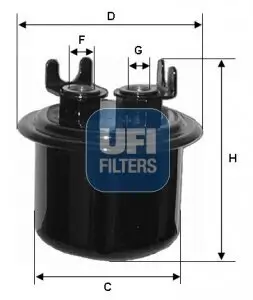 Kraftstofffilter UFI 31.539.00 Bild Kraftstofffilter UFI 31.539.00