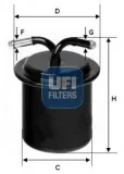 Kraftstofffilter UFI 31.541.00