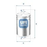 Kraftstofffilter UFI 31.583.00