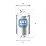 Kraftstofffilter UFI 31.583.00