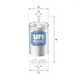 Kraftstofffilter UFI 31.611.00