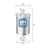 Kraftstofffilter UFI 31.710.00