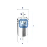 Kraftstofffilter UFI 31.722.00