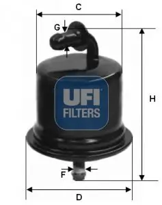 Kraftstofffilter UFI 31.724.00