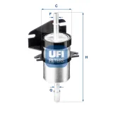 Kraftstofffilter UFI 31.740.00