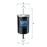 Kraftstofffilter UFI 31.747.00
