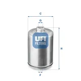 Kraftstofffilter UFI 31.748.00