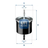 Kraftstofffilter UFI 31.811.00