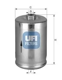 Kraftstofffilter UFI 31.814.00 Bild Kraftstofffilter UFI 31.814.00