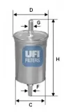 Kraftstofffilter UFI 31.825.00