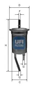 Kraftstofffilter UFI 31.828.00 Bild Kraftstofffilter UFI 31.828.00