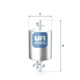 Kraftstofffilter UFI 31.830.00