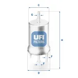 Kraftstofffilter UFI 31.832.00