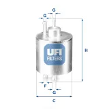 Kraftstofffilter UFI 31.834.00