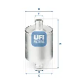 Kraftstofffilter UFI 31.836.00