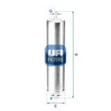 Kraftstofffilter UFI 31.838.00