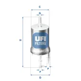 Kraftstofffilter UFI 31.845.00