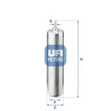 Kraftstofffilter UFI 31.852.00