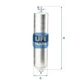 Kraftstofffilter UFI 31.857.04