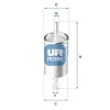 Kraftstofffilter UFI 31.941.00
