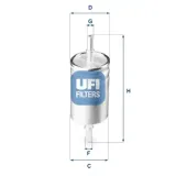 Kraftstofffilter UFI 31.941.00