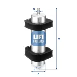 Kraftstofffilter UFI 31.950.00