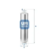 Kraftstofffilter UFI 31.952.00