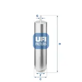 Kraftstofffilter UFI 31.952.00