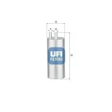 Kraftstofffilter UFI 31.A38.00