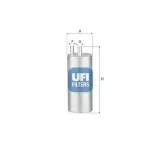 Kraftstofffilter UFI 31.A38.00