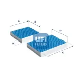 Filter, Innenraumluft UFI 34.164.00
