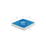 Filter, Innenraumluft UFI 34.167.00