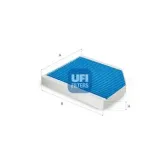 Filter, Innenraumluft UFI 34.168.00