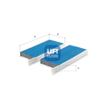 Filter, Innenraumluft UFI 34.173.00 Bild Filter, Innenraumluft UFI 34.173.00