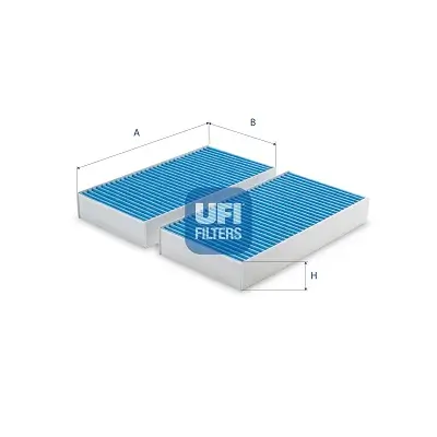 Filter, Innenraumluft UFI 34.215.00 Bild Filter, Innenraumluft UFI 34.215.00