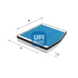 Filter, Innenraumluft UFI 34.262.00