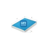 Filter, Innenraumluft UFI 34.263.00