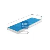 Filter, Innenraumluft UFI 34.453.00