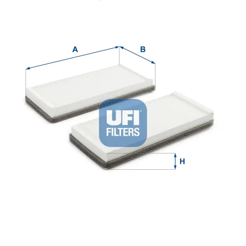 Filter, Innenraumluft UFI 53.005.00 Bild Filter, Innenraumluft UFI 53.005.00