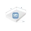 Filter, Innenraumluft UFI 53.006.00