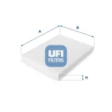 Filter, Innenraumluft UFI 53.006.00