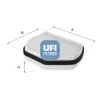 Filter, Innenraumluft UFI 53.007.00