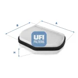 Filter, Innenraumluft UFI 53.007.00