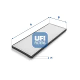 Filter, Innenraumluft UFI 53.015.00