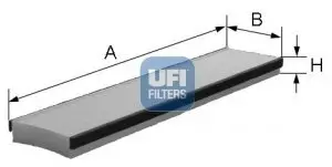 Filter, Innenraumluft UFI 53.016.00 Bild Filter, Innenraumluft UFI 53.016.00