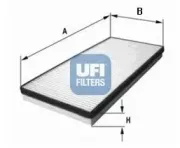 Filter, Innenraumluft UFI 53.027.00