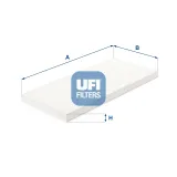 Filter, Innenraumluft UFI 53.024.00