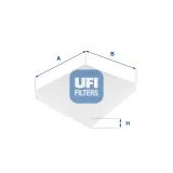 Filter, Innenraumluft UFI 53.031.00