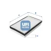 Filter, Innenraumluft UFI 53.033.00